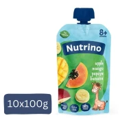 Nutrino Pire od voca, Jabuka, mango, papaja, banana, 100g, 10 komada