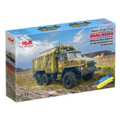 ICM Model Kit Military - URAL-43203 Military Box Vehicle Of The Armed Forces Of Ukraine 1:72 ( 060916 )