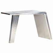 vidaXL Avijaticarski radni stol srebrni 112 x 50 x 76 cm metalni