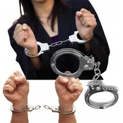 shumee Kovinske lisice Policijski zapornik Igrača Policist Kostum