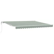 Elektricna retraktabilna tenda Zelena i bijela 400 × 300 cm
