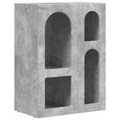 Vidaxl Strani šal ELST Betonsko siva 59 x 35 x 80.5 cm Konstruiran les