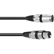 Omnitronic Omnitronic 3022055N XLR priklučni konektor [1x XLR vtič 3-polni - 1x XLR vtičnica 3-polna] 10.00 m črna, (20428008)