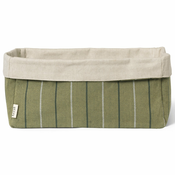 ferm LIVING Košarica za kruh ITO 30 x 18 cm, zelena, bombaž, čvrsta LIVING