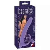 You2Toys Los Analos Double Delight Silicone Strap-On Purple