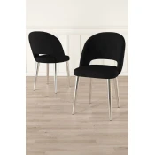 Hanah Home Set stolica Pane, 85x59x98 cm, 4 komada, Crne