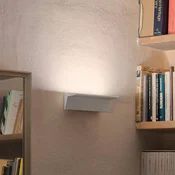 Nemo LED stenska svetilka Zena, bela, 3.000 K, IP20, z možnostjo zatemnitve - Dnevna soba/jedilnica - Sodobni - Aluminij