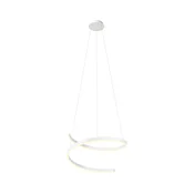 Redo 01-4013 - LED prigušiva luster na lanku SCROLL LED/38W/230V bela