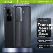 Escase Maska za mobilni telefon iQOO Neo 10 / iQOO Neo 10 Pro, Crna