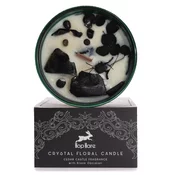 Hop Hare Kristalna sveča – Kralj mečev - Soy Wax, Fragrance, Glass, Gemstones - Majhna pozornost - Za 30 let