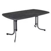 DAJAR Zložljiva kovinska vrtna miza 150x90cm v antracit barvi