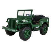 Retro vojaško vozilo 4x4 zeleno
