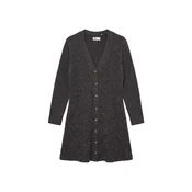 VERO MODA Pletena obleka VMDOFFYJAQUARD pikčasto rjava