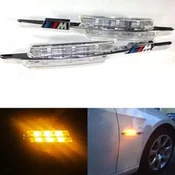 OEM Kristalni LED bocni migavci BMW E46 / E60 / E90 M-Look (03-05), Hrom