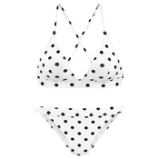 LASCANA Bikini zgornji del črna/bela