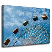 shumee Platno s tiskom Arhitektura Zabaviščni park 40x30