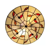 Brilagi - Tiffany vitražna plafonska lampa FOLIA 3xE27/60W/230V precnik 40 cm