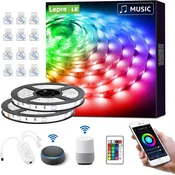 LEPRO Pametni LED trak 10 m RGB Alexa