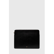 Kožna torba za laptop By Malene Birger boja: crna