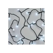 LED božična cherry veriga–kroglice, 48 m,zunan. in notran.,hladna bela, programi, časovnik