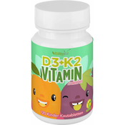 Vitamin D3 + K2 žvečljive tablete za otroke-120 Zveč. tab.