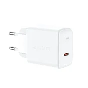 slomart Acefast omrežni polnilec GaN USB Tip C 30W, PD, QC 3.0, AFC, FCP bel (A21 bel)