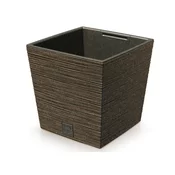 Prosperplast Prevleka za cvetlični lonec FURU SQUARE LOW ECO WOOD 2v1 24x24x24cm