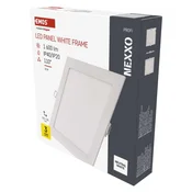 LED vgradno svetilo NEXXO, kvadratno, belo, 18W, nevtralno bela