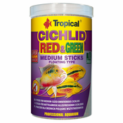 Srednje velike rdeče-zelene palčke Tropical za ostrižnike 1200 ml