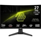 27 inča MAG 276CF E20 FHD 1920x1080 Rapid IPS 200 Hz HDR zakrivljeni gaming monitor