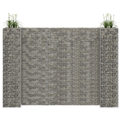 Korito za rastline gabion H-oblike jeklo 260x40x200 cm