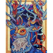 shumee Diamantno vezenje Veseli jelen 47x57 cm