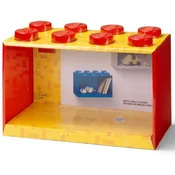 LEGO LEGO - Polica v obliki osmih kock - rdeča