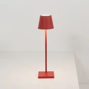 Zafferano Poldina mikro baterijska svetilka IP65 rdeča - Sodobni - Aluminij