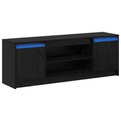 Vidaxl TV enote Črna 139,5 x 34 x 50 cm Konstruiran les