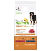 Natural Trainer Sensitive No Gluten Adult Medium/Maxi z jagnjetino - Varčno pakiranje: 2 x 12 kg