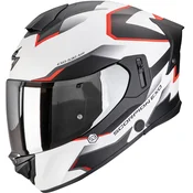 Scorpion EXO-530 Air Clip integralna motociklisticka kaciga mat bijelo-crno-crvena - II. kvaliteta