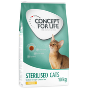 Snižena cijenš 10 kg / 9 kg Concept for Life - Sterilised Cats piletina (10 kg)