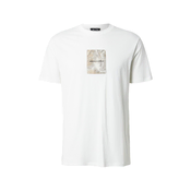 ARMANI EXCHANGE Majica bež/črna/off-bela