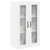 Vidaxl Stenski stekleni omarica PORTO Bela 60 x 31 x 100 cm