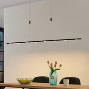 Lucande LED obesna svetilka Stakato, 180 cm, 8-žarilna, z možnostjo regulacije - Dnevna soba/jedilnica - Sodobni - matno črna - Aluminij