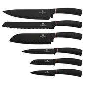shumee Berlinger Haus BH-2337 komplet kuhinjskih nožev Black Rose Lumarko!
