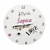 Personalizirani sat za salon Šapica  Š1715
