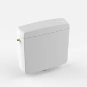 91 905 01 0000: Splakovalnik SANIT 928U (6 – 9L) nizka montaža s kotnim ventilom, beli