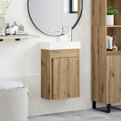 vidaXL vidaXL Kopalniška omarica s tapo Artisan hrast 45,5 x 25,5 x 84 cm, (5000245575)