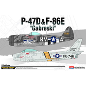 Model zrakoplova 12530 - P-47D i F-86E Gabreski LE: (1:72)