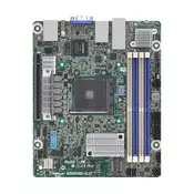 ASRock B550D4ID-2L2T, 1xSKT AM4, AMD Ryzen 5000, B550, 4xDIMM, SATA, 1xM.2, 2xGbE, 2x10GbE, IPMI