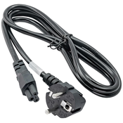 Akyga Akyga tok adapterski kabel [1x varnostni moški konektor - 1x deteljičast ženski konektor C5] 1.50 m črna, (20519070)