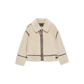 Pull&Bear Prehodna jakna kremna/rjava