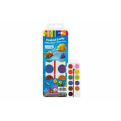 Vodne barve s čopičem Ocean World 12 barv/21 mm v plastični škatlici